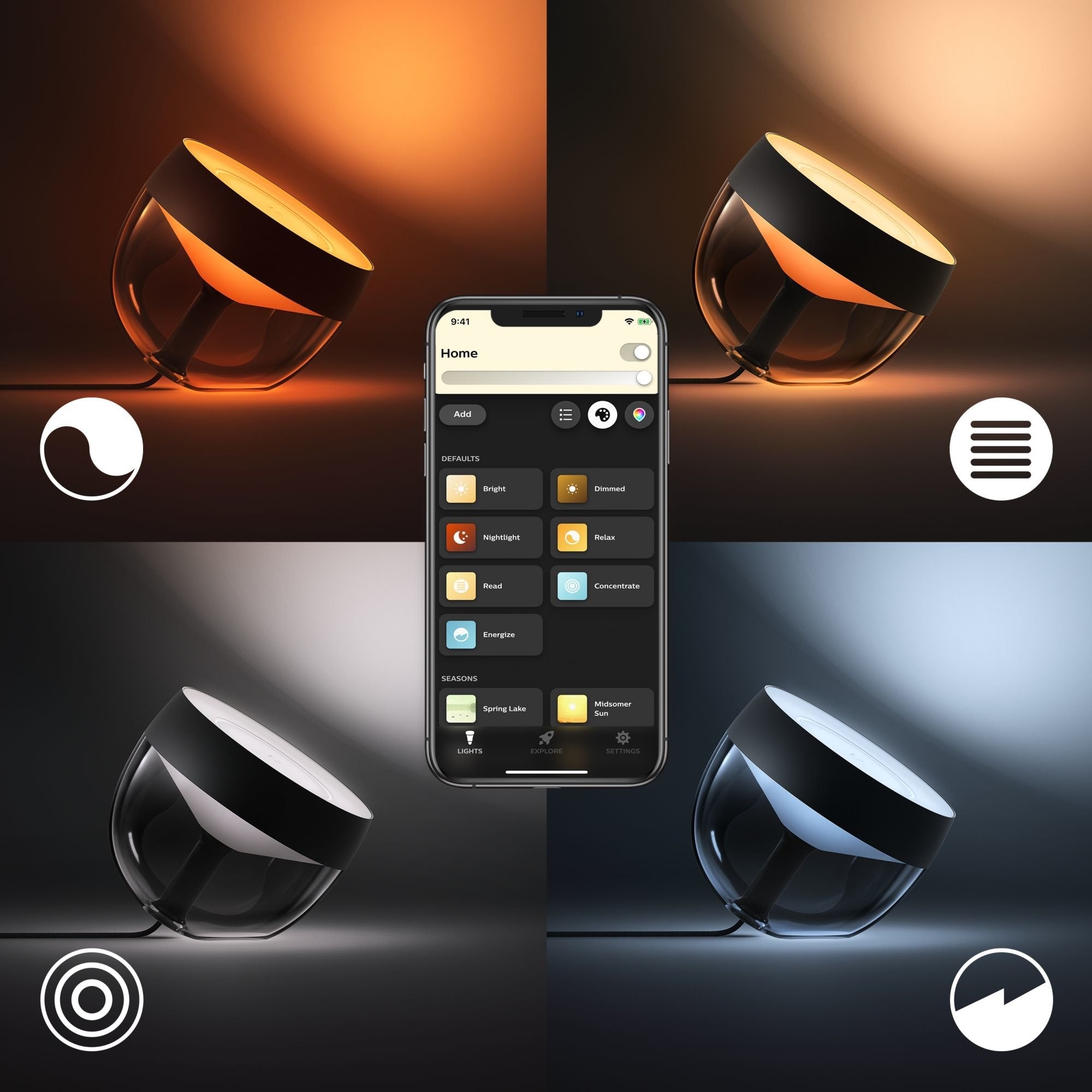 Philips Hue Whte & Color Negro