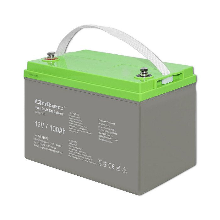 Qoltec Akumulator Zelowy Deep Cycle 12v 100ah