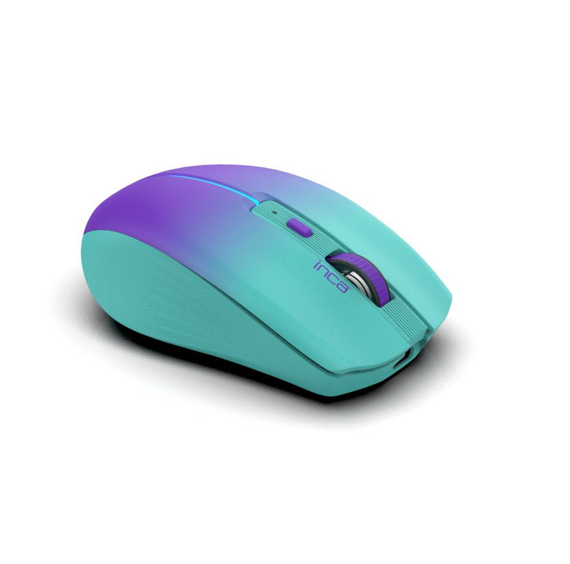 Raton Inca Iwm-511rm 1600 Dpi,Wrls & Bt,6d Tame, Azul