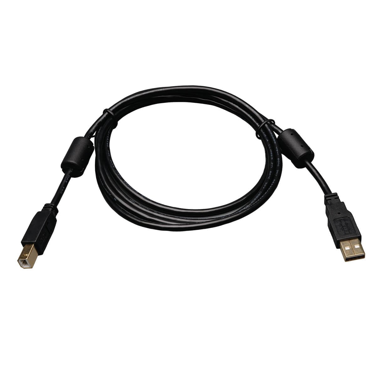 Eaton Tripp Lite Usb 2.0 A/B Cable With Ferrite Chokes (M/M) 6 Ft. (1.83 M)