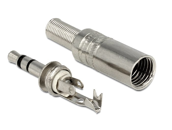 Delock 65532 Toma Estéreo Macho 3,5 Mm Con Protección Contra Dobleces Soldadura Versión