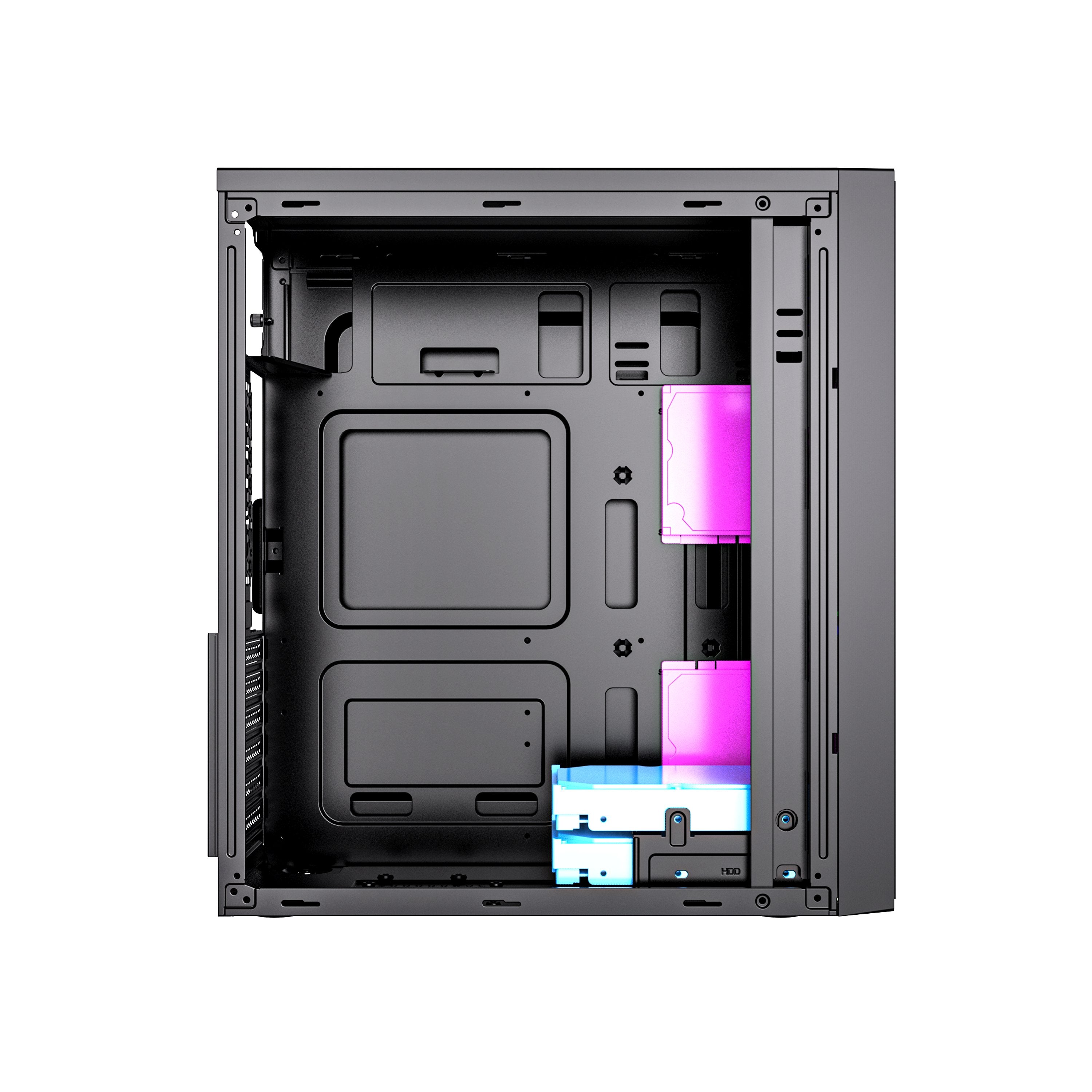 EAN 8716309128353 - Gembird Fornax M100B Midi Tower Negro imagen 8