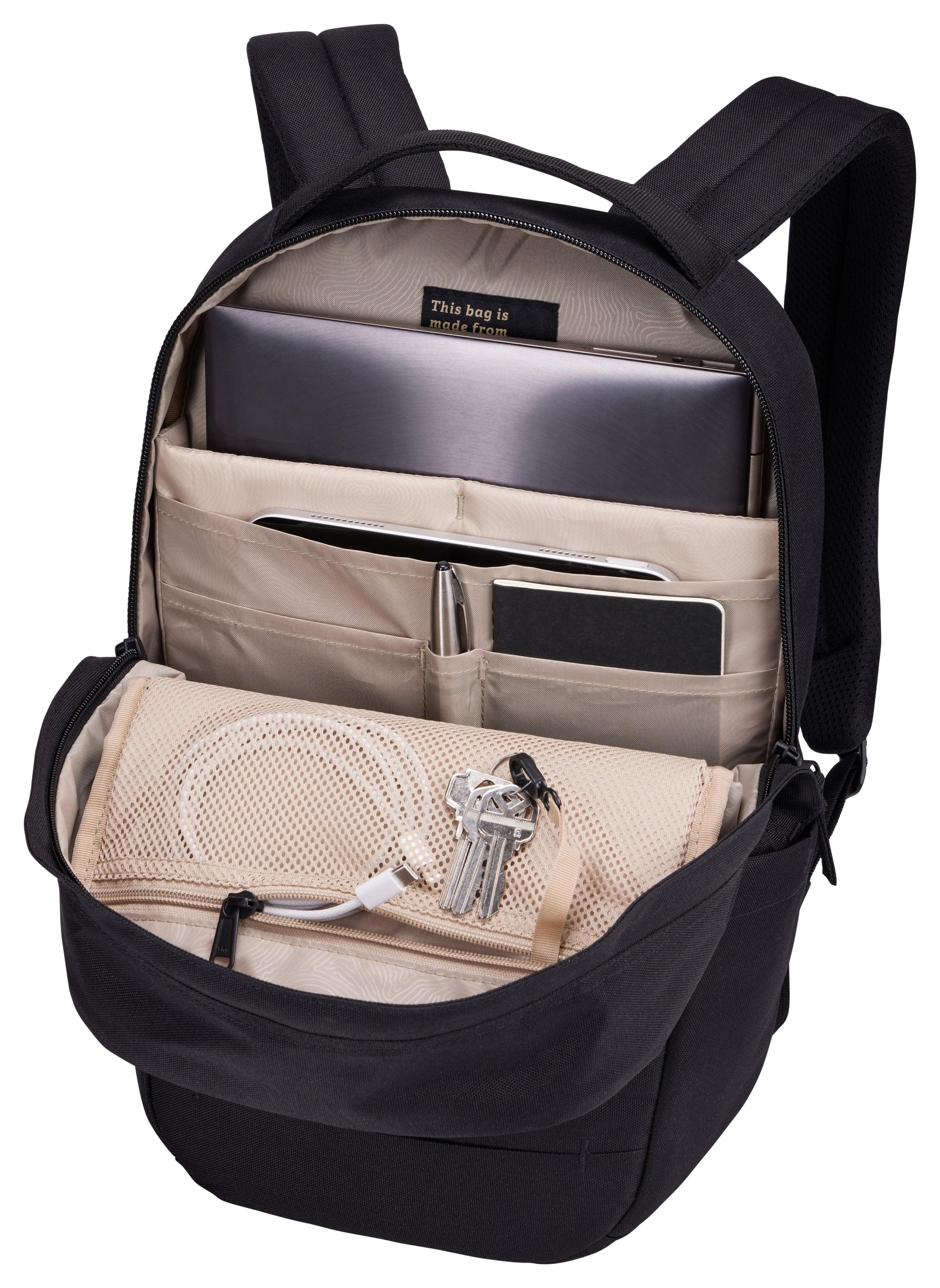 EAN 0085854256377 - Case Logic Invigo Eco INVIBP114 Black 35,6 cm (14") Mochila Negro imagen 6