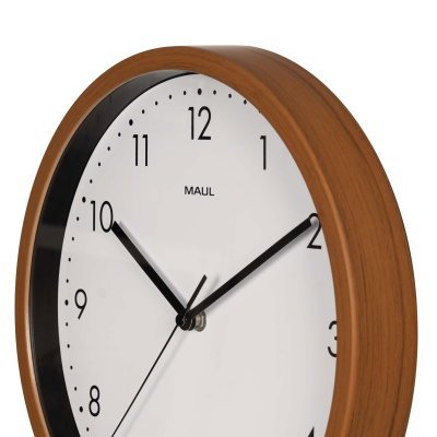 Maul Maulgrain - Reloj De Pared Redondo (30 Cm, Marco De Plástico, Analógico, Silencioso, Sin Pilas)