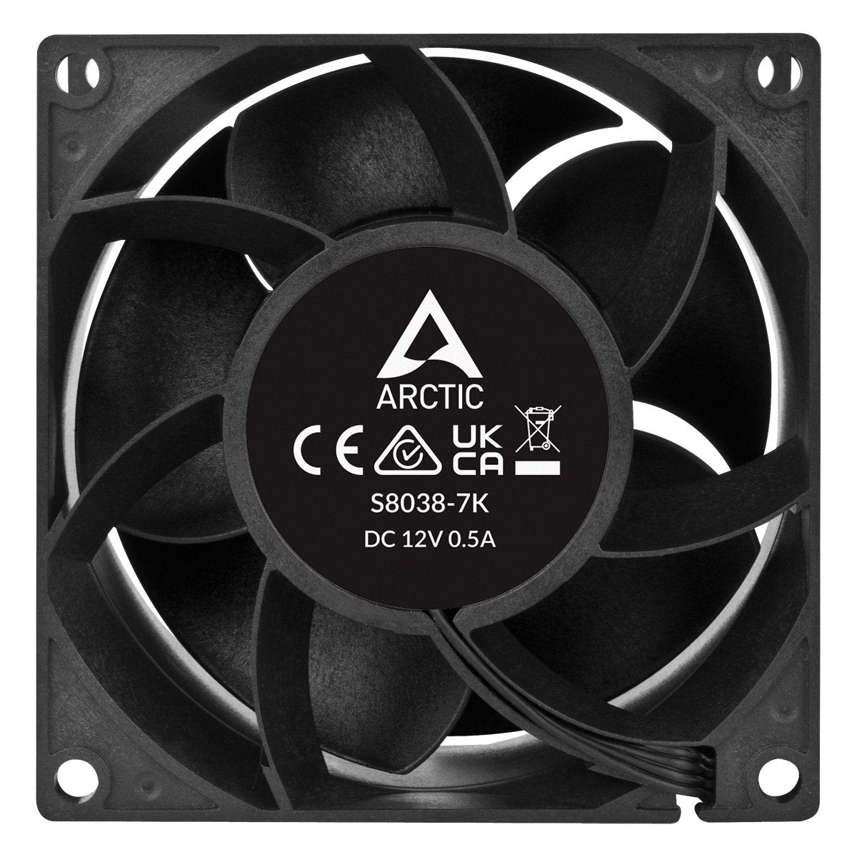 EAN 4895213704281 - ARCTIC S8038-7K Procesador Ventilador 8 cm Negro 1 pieza(s) imagen 4