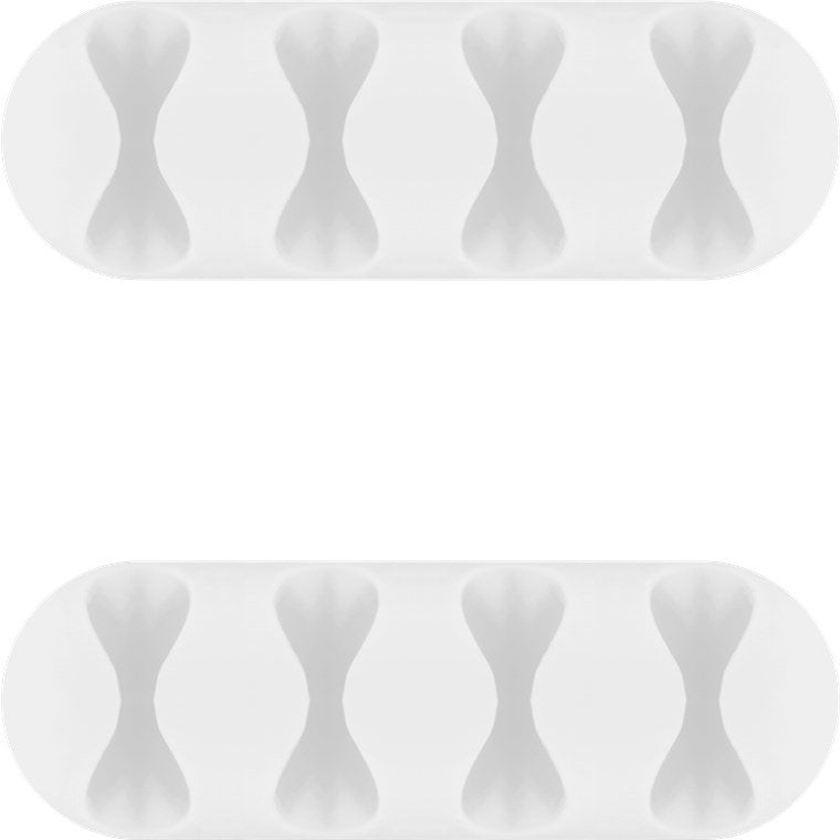 EAN 4040849704000 - Goobay 70400 organizador de cables Universal Soporte para cables Blanco 2 pieza(s) imagen 1