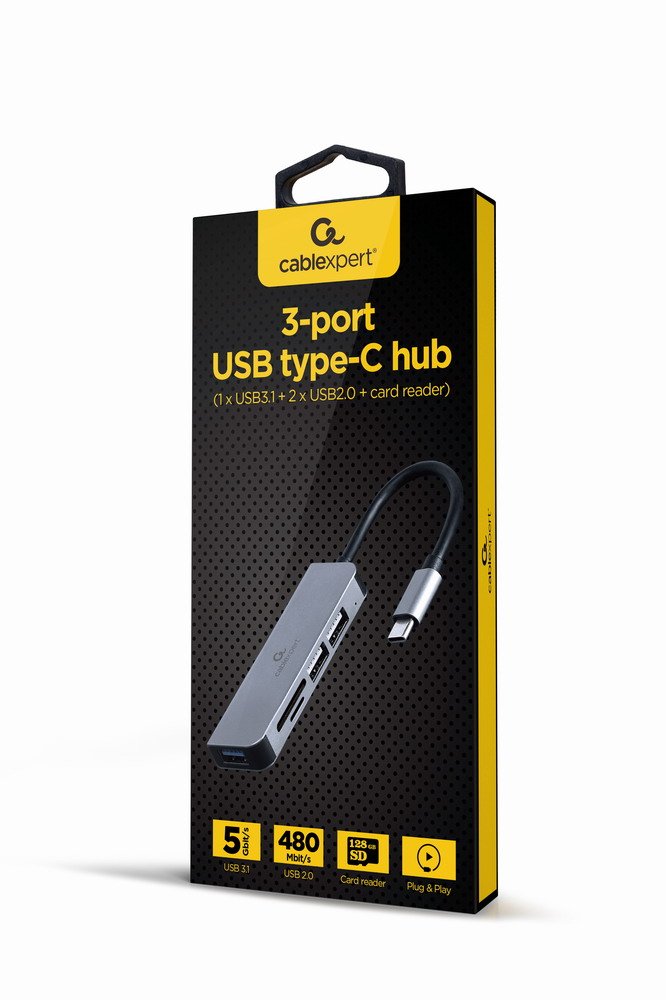EAN 8716309124232 - Gembird UHB-CM-CRU3P1U2P2-01 base para portátil y replicador de puertos Alámbrico USB 3.2 Gen 1 (3.1 Gen imagen 1