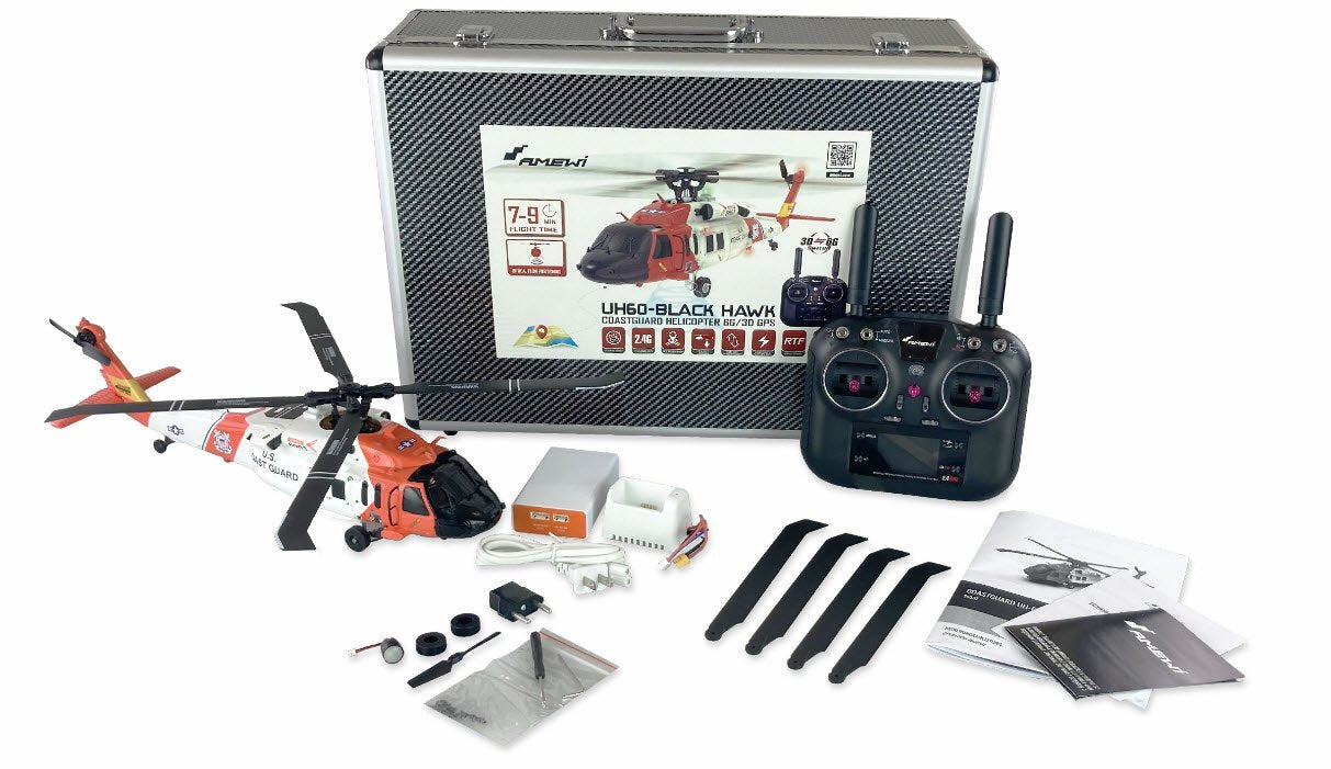 EAN 4262408971085 - Amewi UH60 Black Hawk modelo controlado por radio Helicóptero Motor eléctrico 1:47 imagen 2