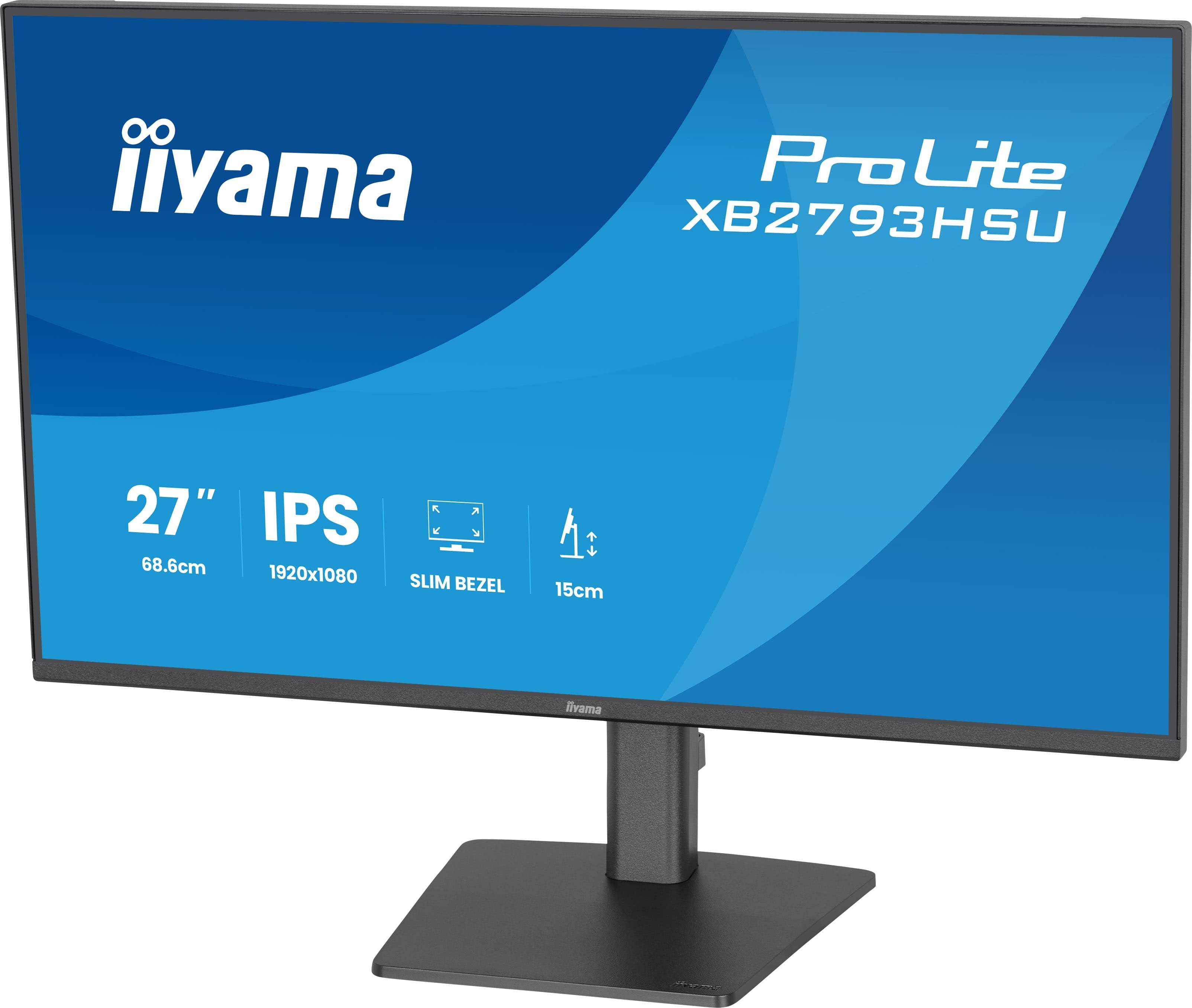 Iiyama Prolite Xb2793hsu-B1 Pantalla Para Pc 68,6 Cm (27") 1920 X 1080 Pixeles Full Hd Led Negro