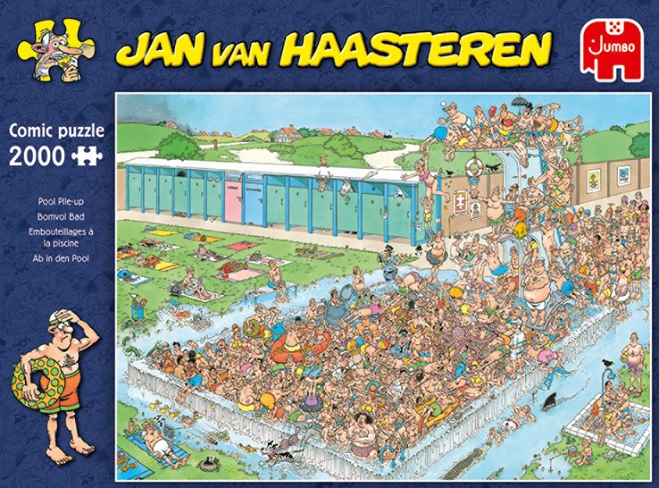 Jumbo Jan Van Haasteren Ab In Den Pool Pool Pile-Up Pileup 2000 Teile Puzzle (20040)