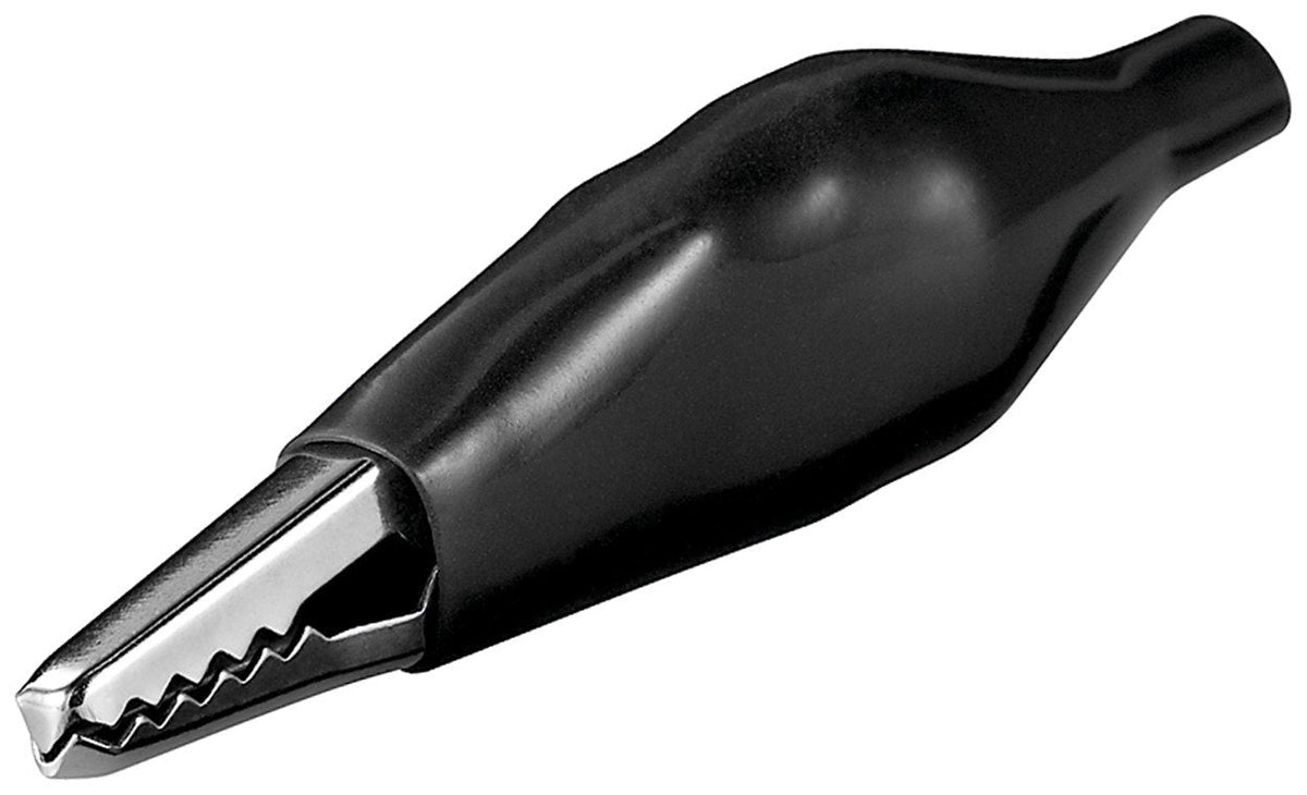 Goobay 11490 Conector Alligator Clip Negro