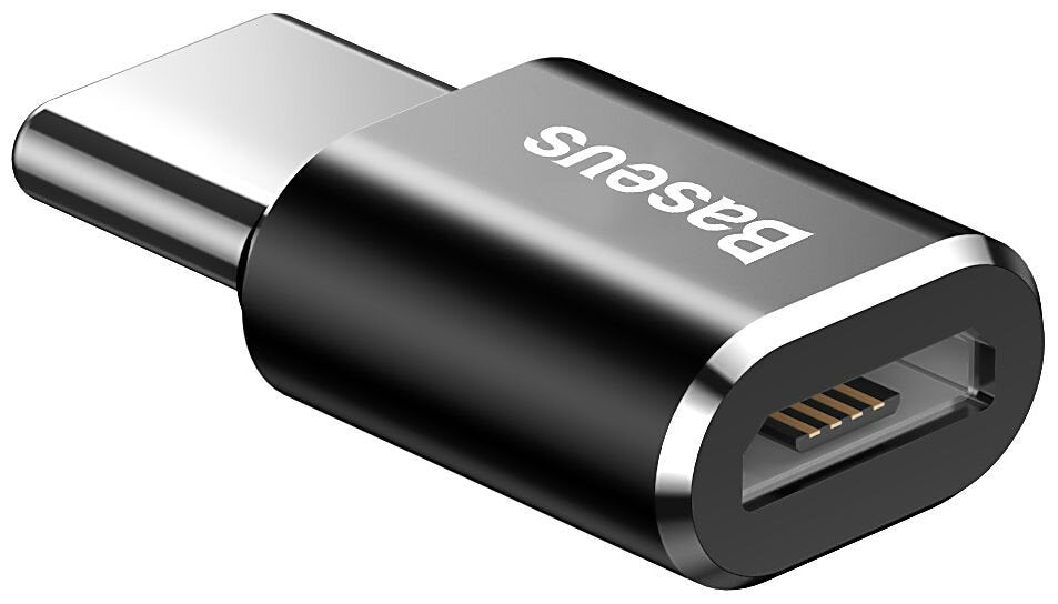Adaptador Baseus Usb-C Macho A Microusb Hembra 2.4a, Negro