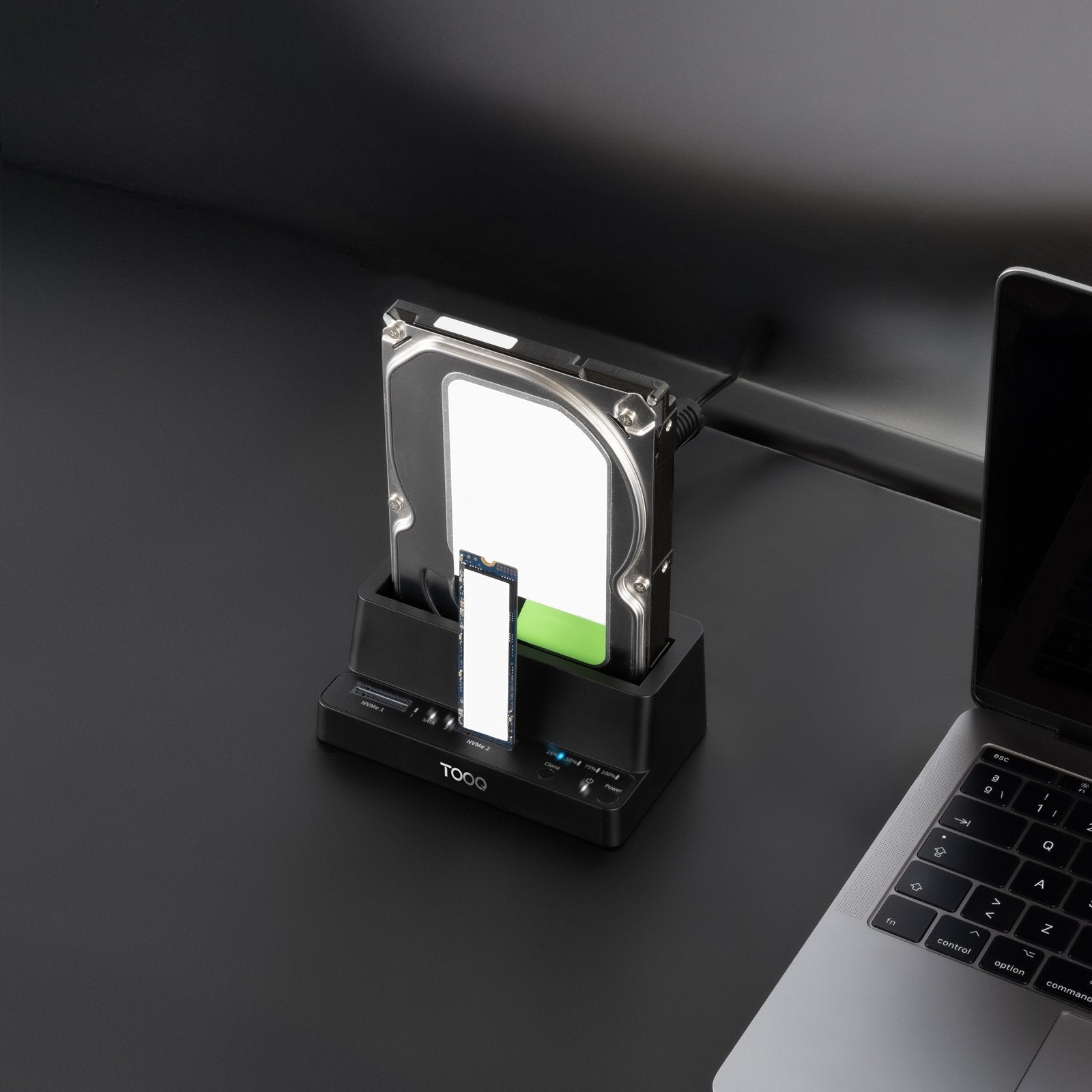 Docking Station Para Ssd M2 Sata Nvme Tooq Tqds-502b