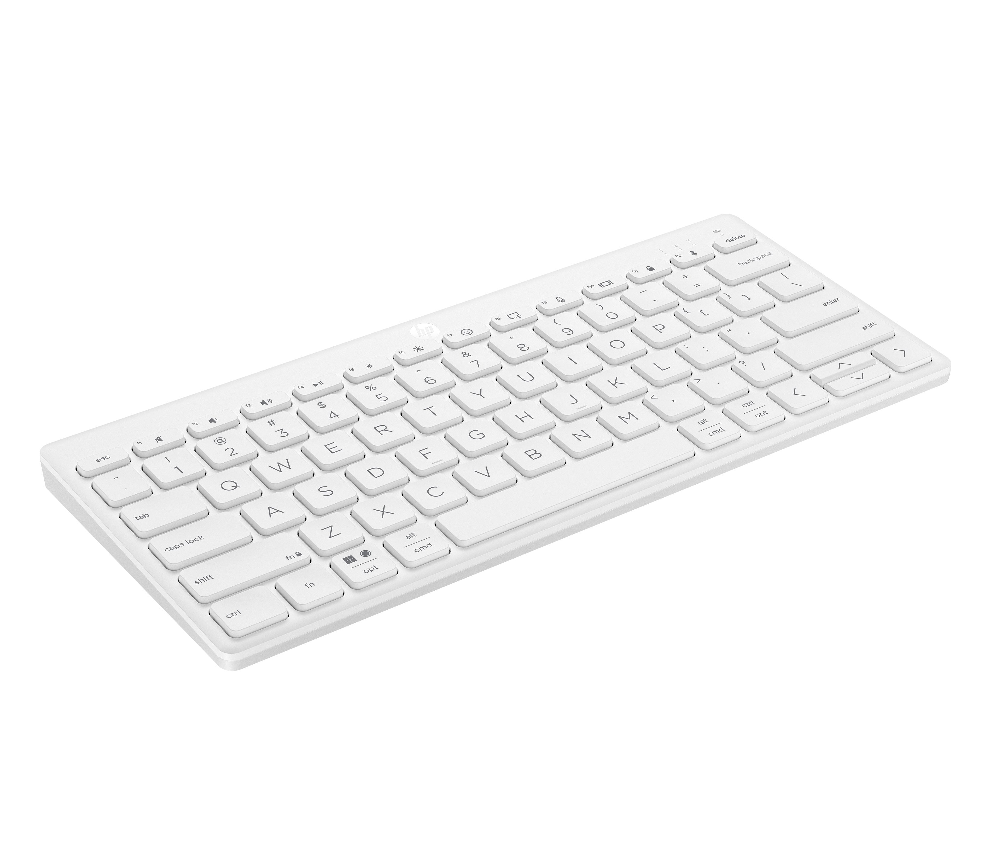 EAN 0196548516735 - HP 350 WHT Compact Multi-Device Keyboard teclado Hogar Blanco imagen 2