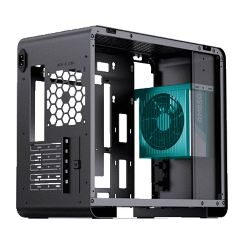Jonsbo U4 Mini Micro-Atx-Carcasa, Tempered Glass - Negro