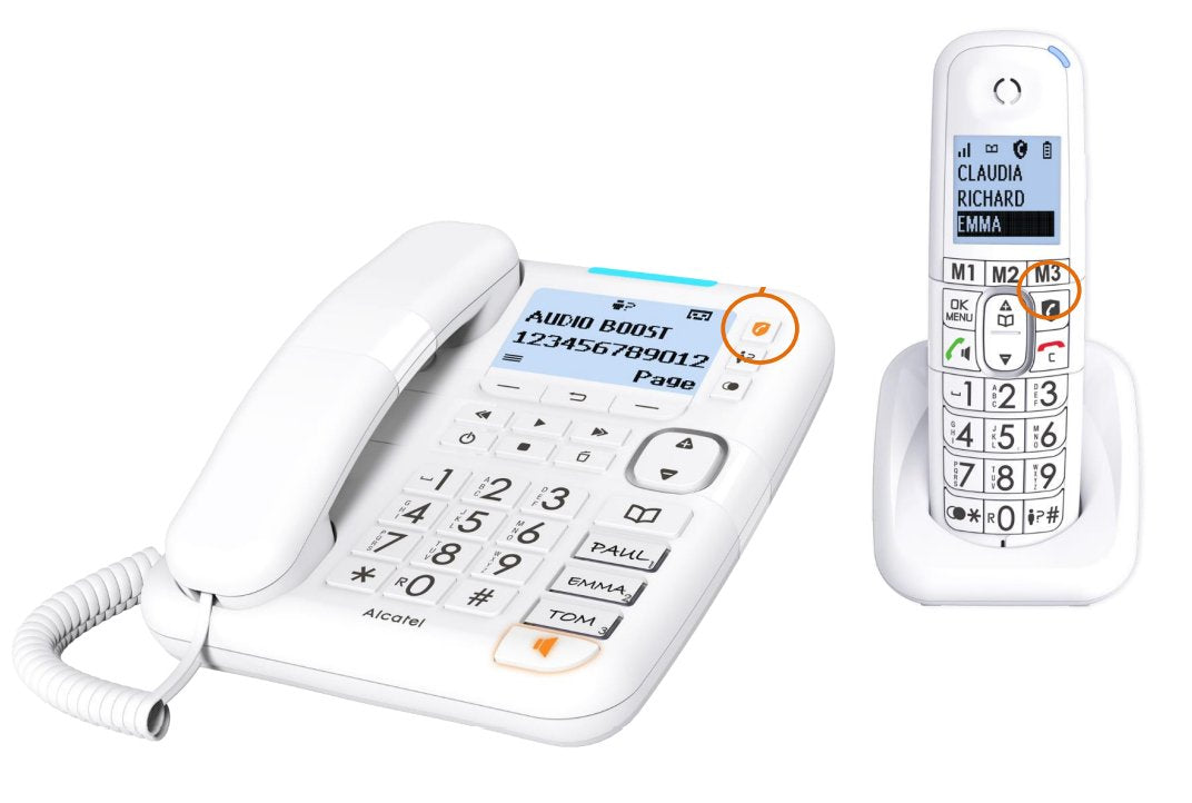 Alcatel Xl785 Combo Voice Teléfono Fijo Sobremesa + Inalámbrico Blancos