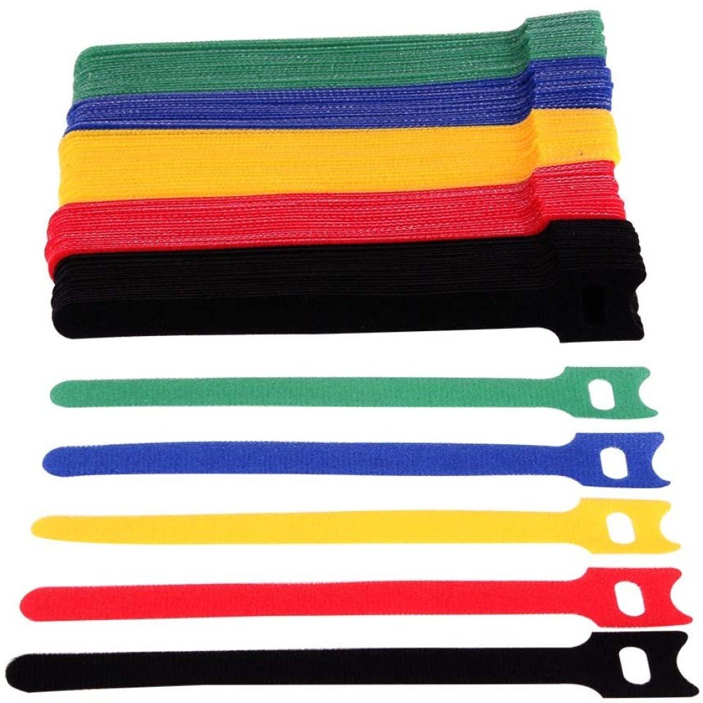EAN 8051128109528 - Techly 109528 presilla Soporte de sujeción de cables Velcro Multicolor 10 pieza(s) imagen 1