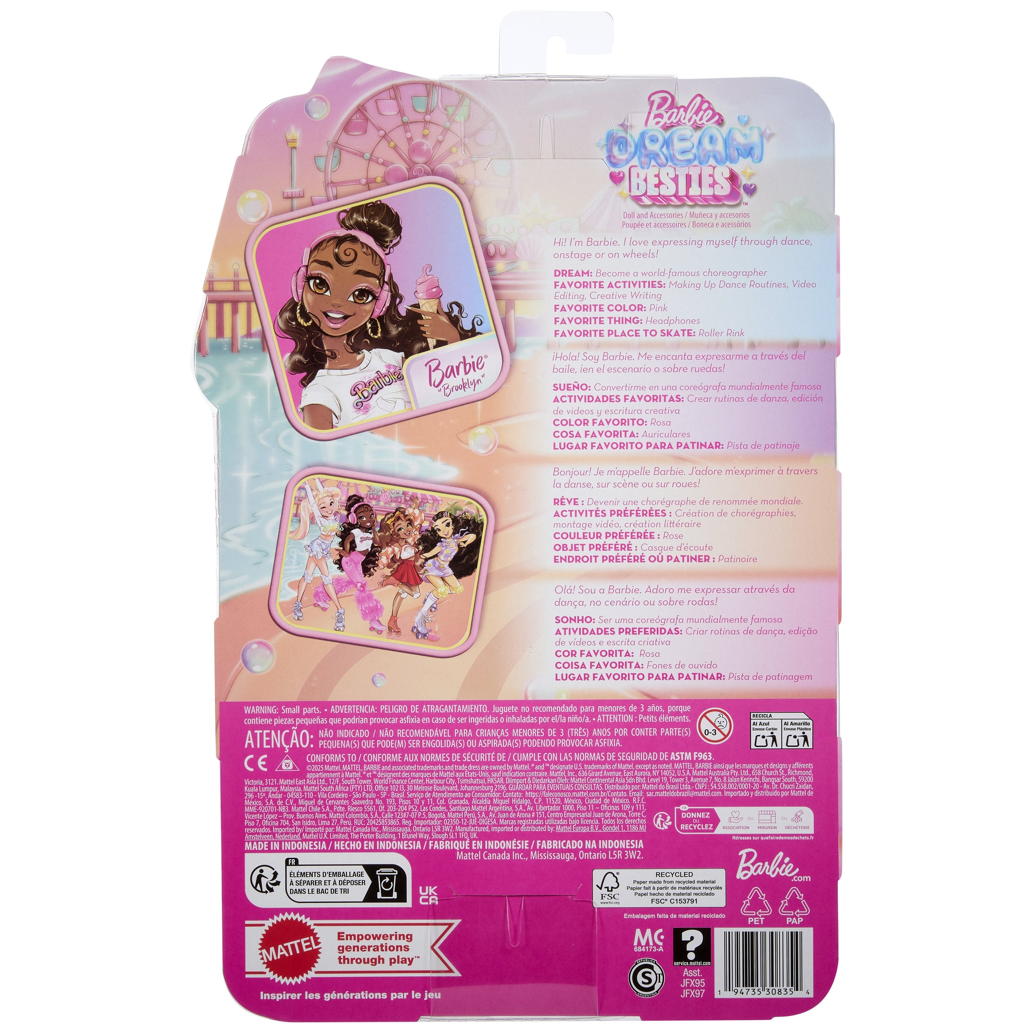 EAN 0194735308354 - Barbie Dream Besties Brooklyn imagen 7