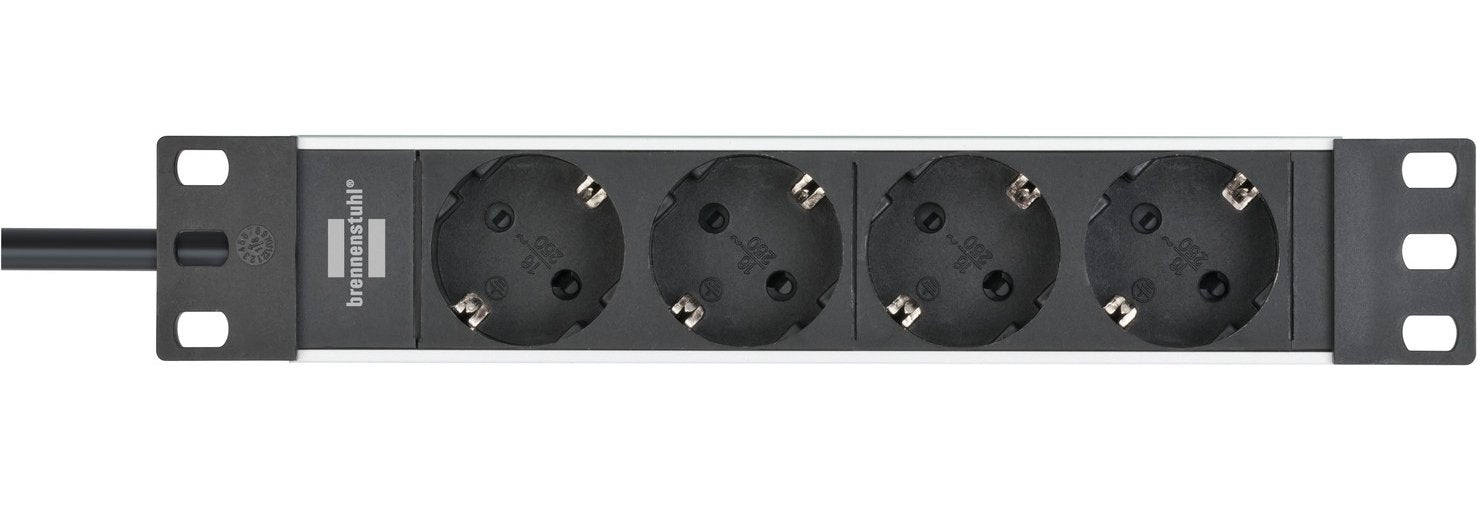 Brennenstuhl Regleta Rack Alu-Line 10" 4 Vías 2m 1390007004