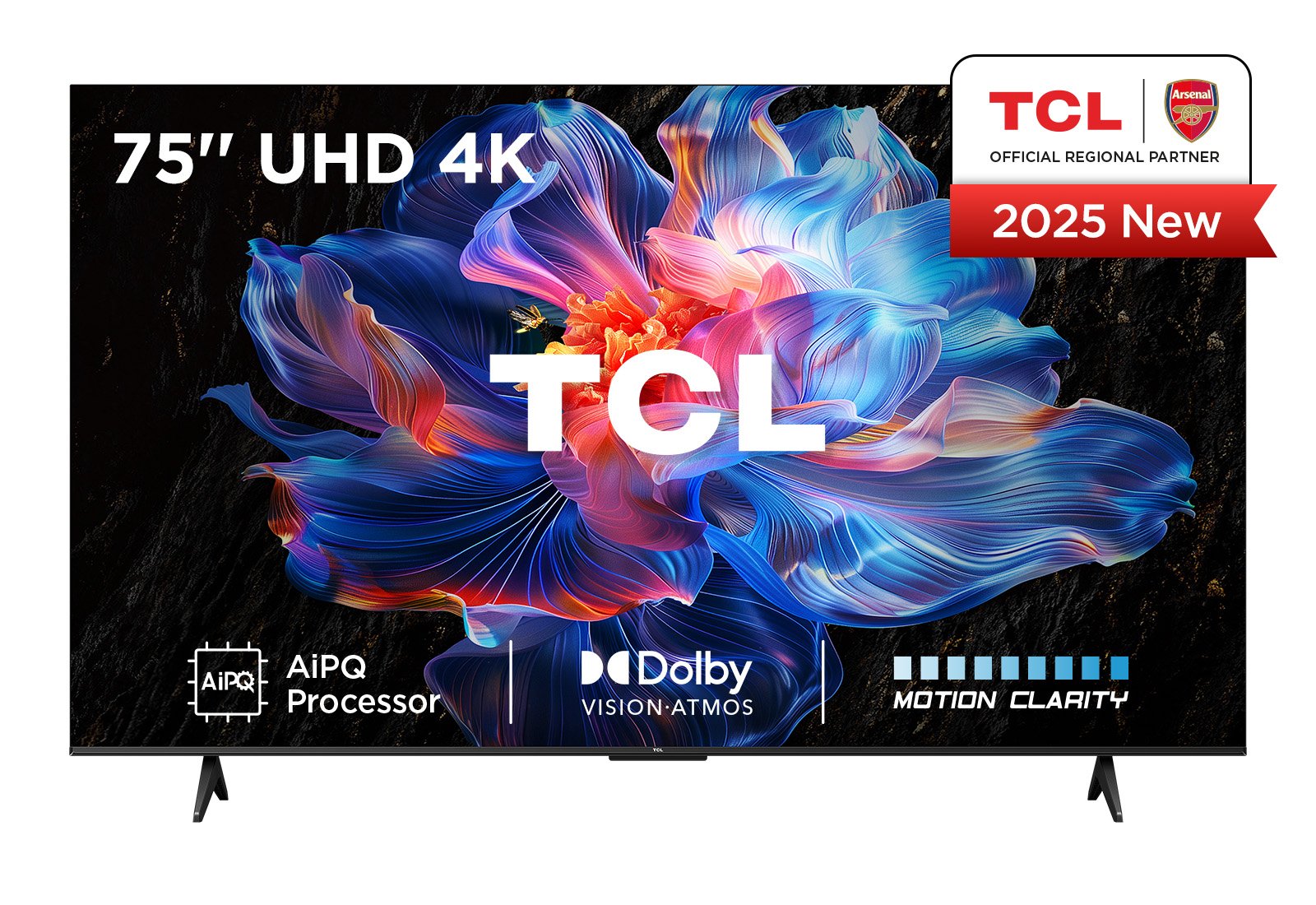 Tcl 75v6c (189.3 Cm (75 Zoll), Negro, Ultrahd/4k, Triple Tuner, Aipq-Prozessor) 75v6c