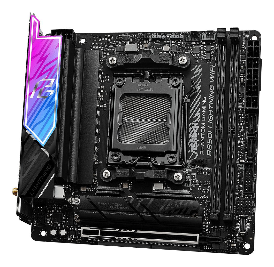EAN 4711581490130 - Asrock Phantom Gaming B850I Lightning WiFi AMD B850 Zócalo AM5 mini ITX imagen 5
