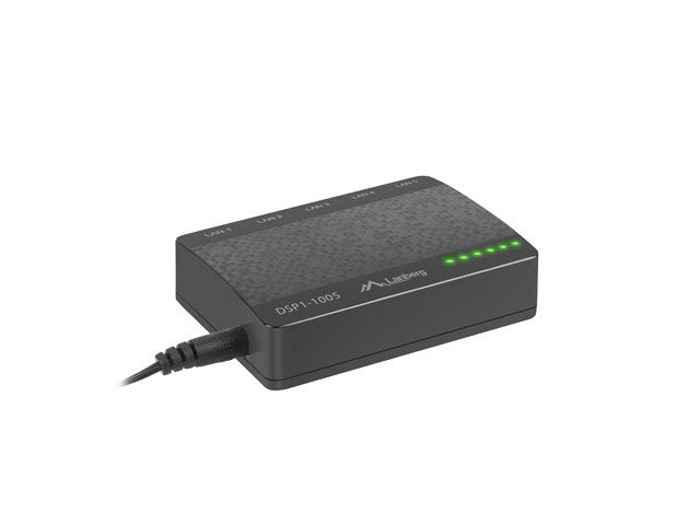 EAN 5901969415698 - Lanberg DSP1-1005 switch No administrado Gigabit Ethernet (10/100/1000) Negro, Gris imagen 4