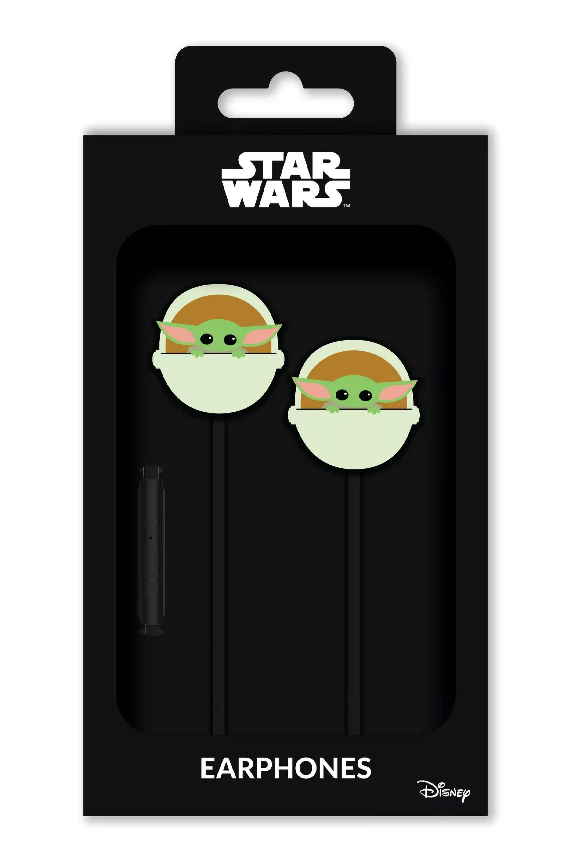 Auricular De Boton Baby Yoda Multicolor Jack 3.5mm/Cable 120cm