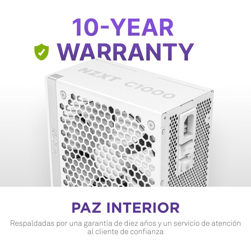 EAN 5056547206349 - NZXT C1000 Gold ATX 3.1 unidad de fuente de alimentación 1000 W 24-pin ATX Blanco imagen 11