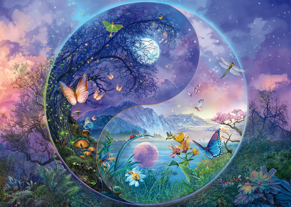 Schmidt Spiele Silvia Christoph: Yin & Yang Fantastische Insektenwelt (1000 Teile) 58593