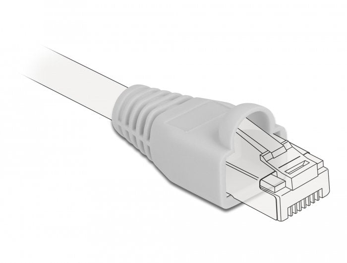 Knickschutztülle Für Rj45 Stecker Grau 20 Stück