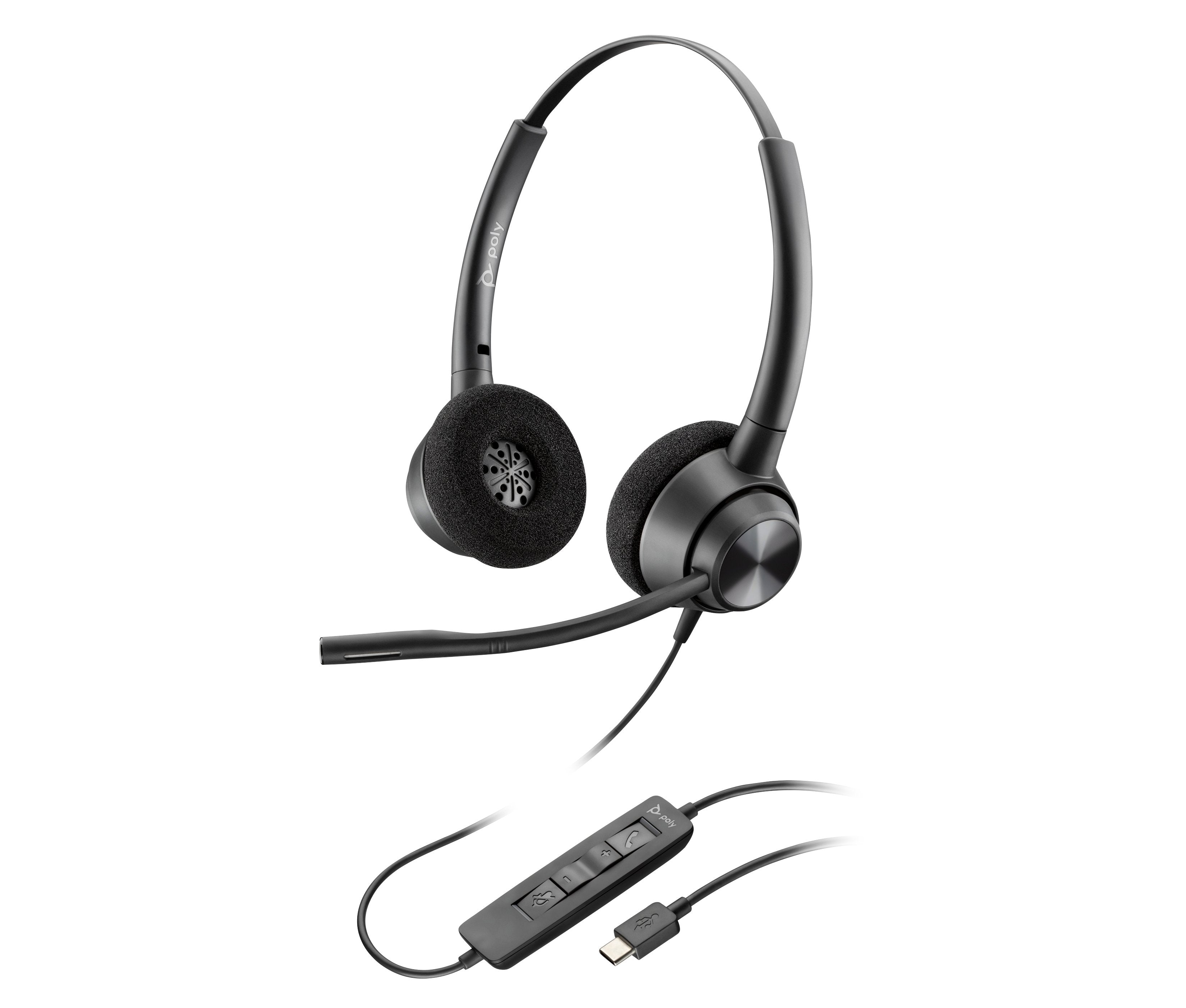 EAN 0197029428226 - HP Poly EncorePro 320 Stereo USB-C Headset TAA Alámbrico Diadema Llamadas/Música USB Tipo C Negro imagen 3