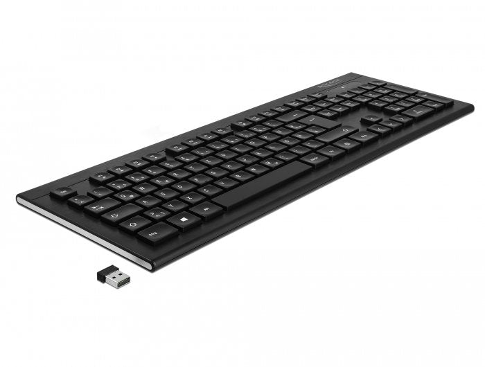 EAN 4043619126712 - DeLOCK 12671 teclado Oficina RF inalámbrico QWERTZ Alemán Negro imagen 1