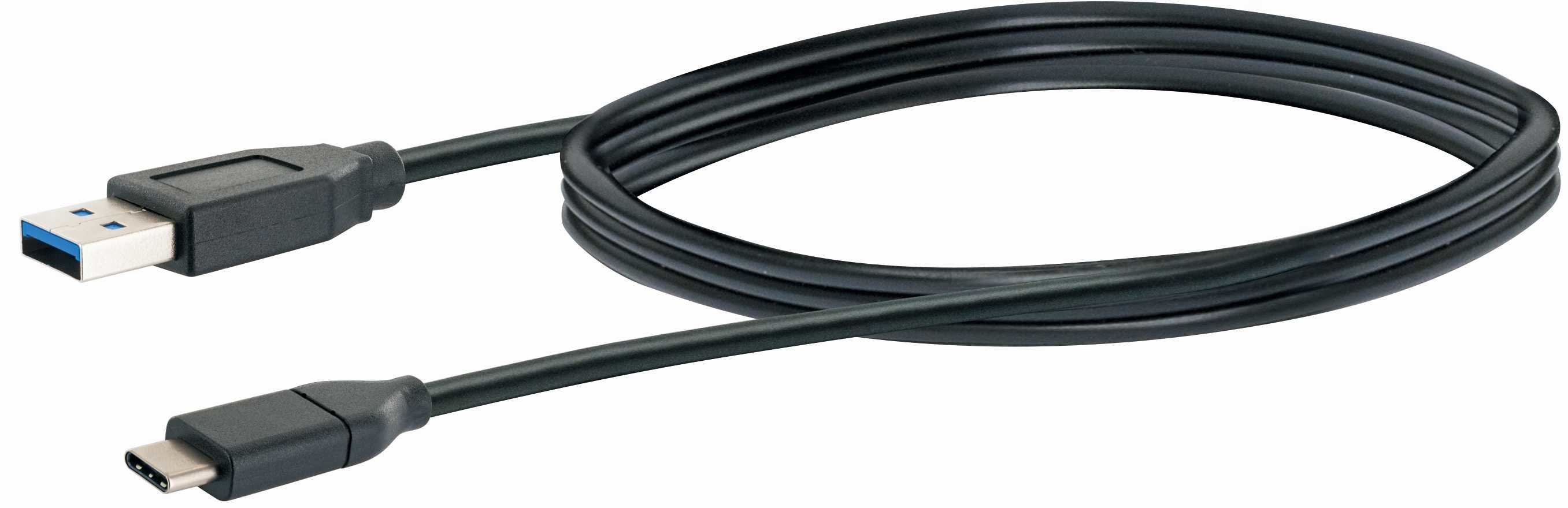 Cable Usb 3.1 Schwaiger, Enchufe: Usb 3.1 1 M, Negro