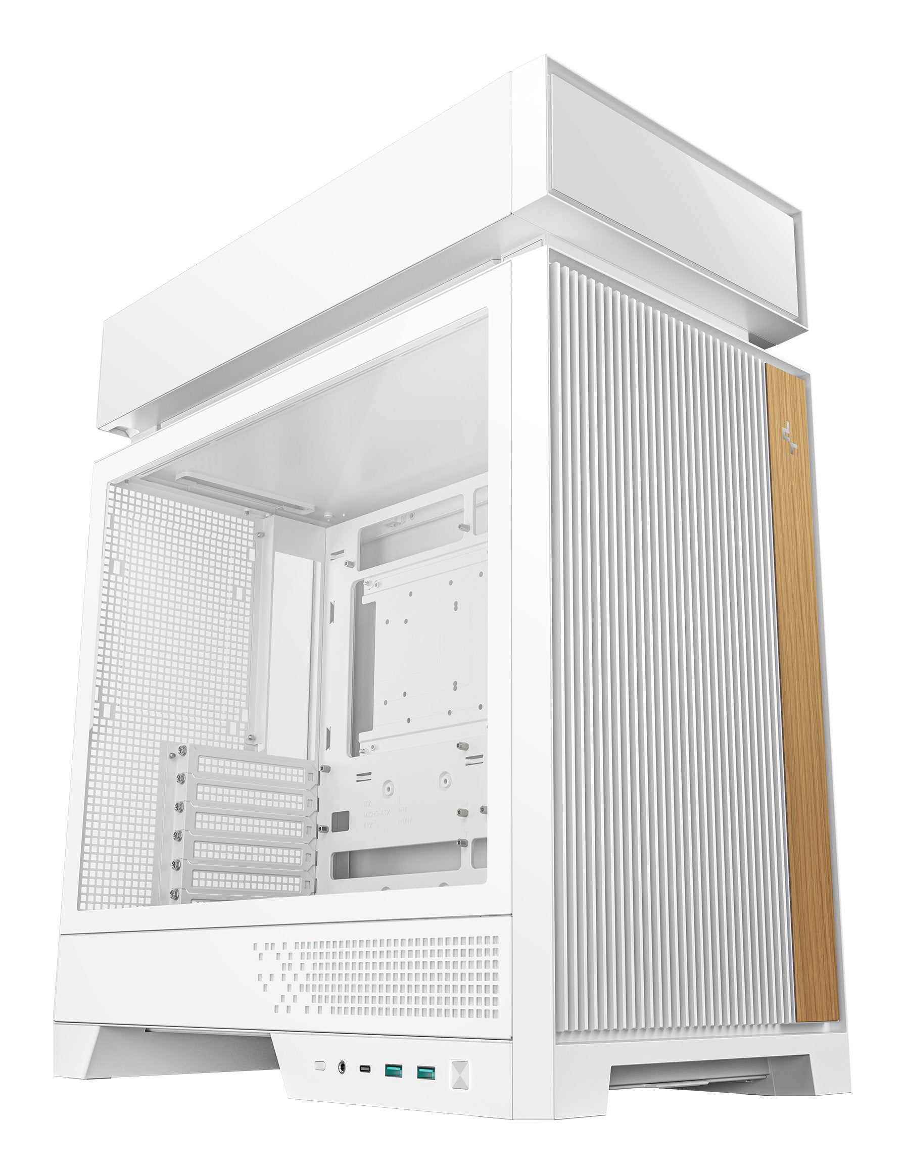 Caja Pc Deepcool Cl660 Atx Tower Case, White