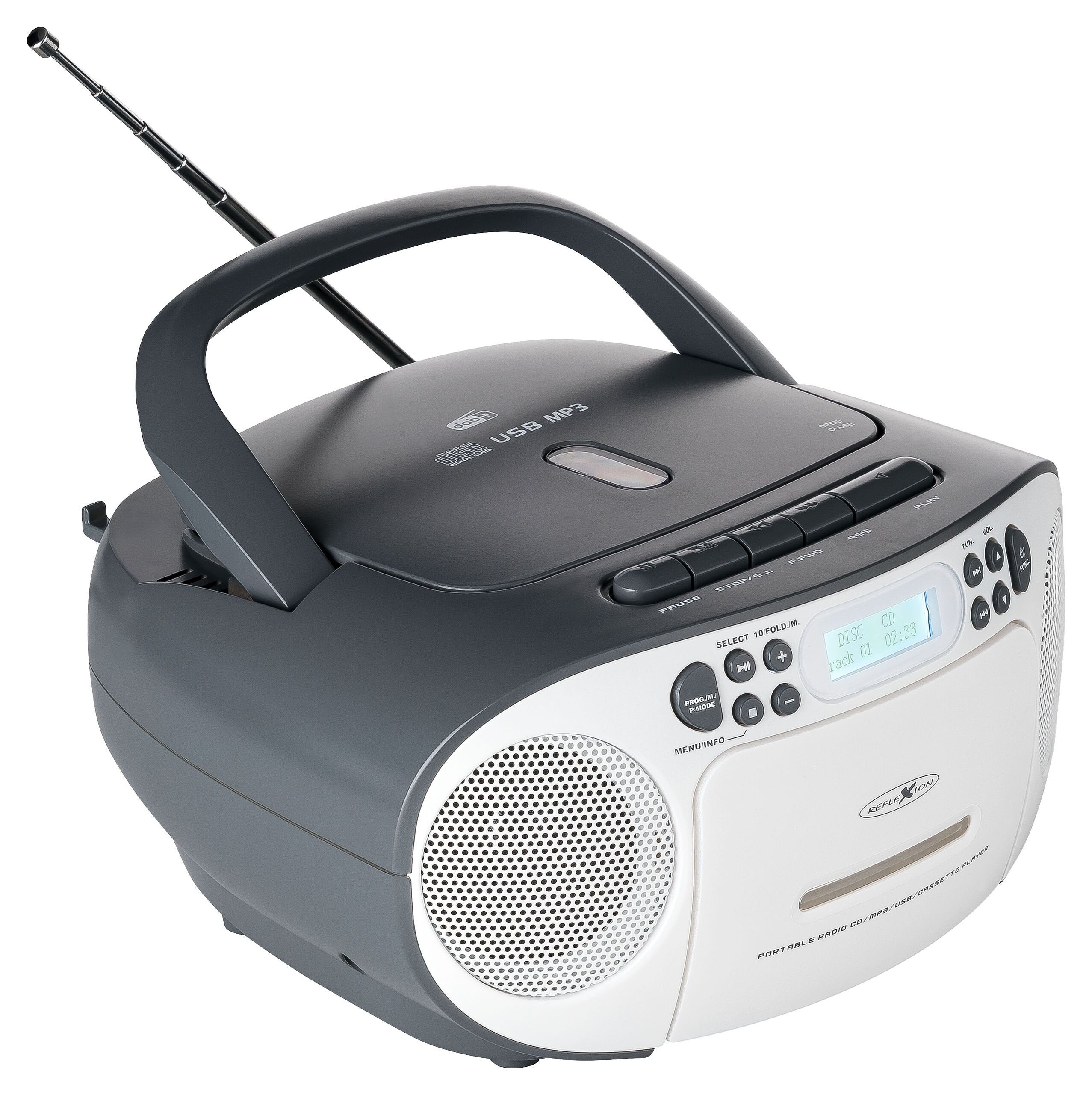 Reflexion Rcr2260dab Boombox Weiá/Grau