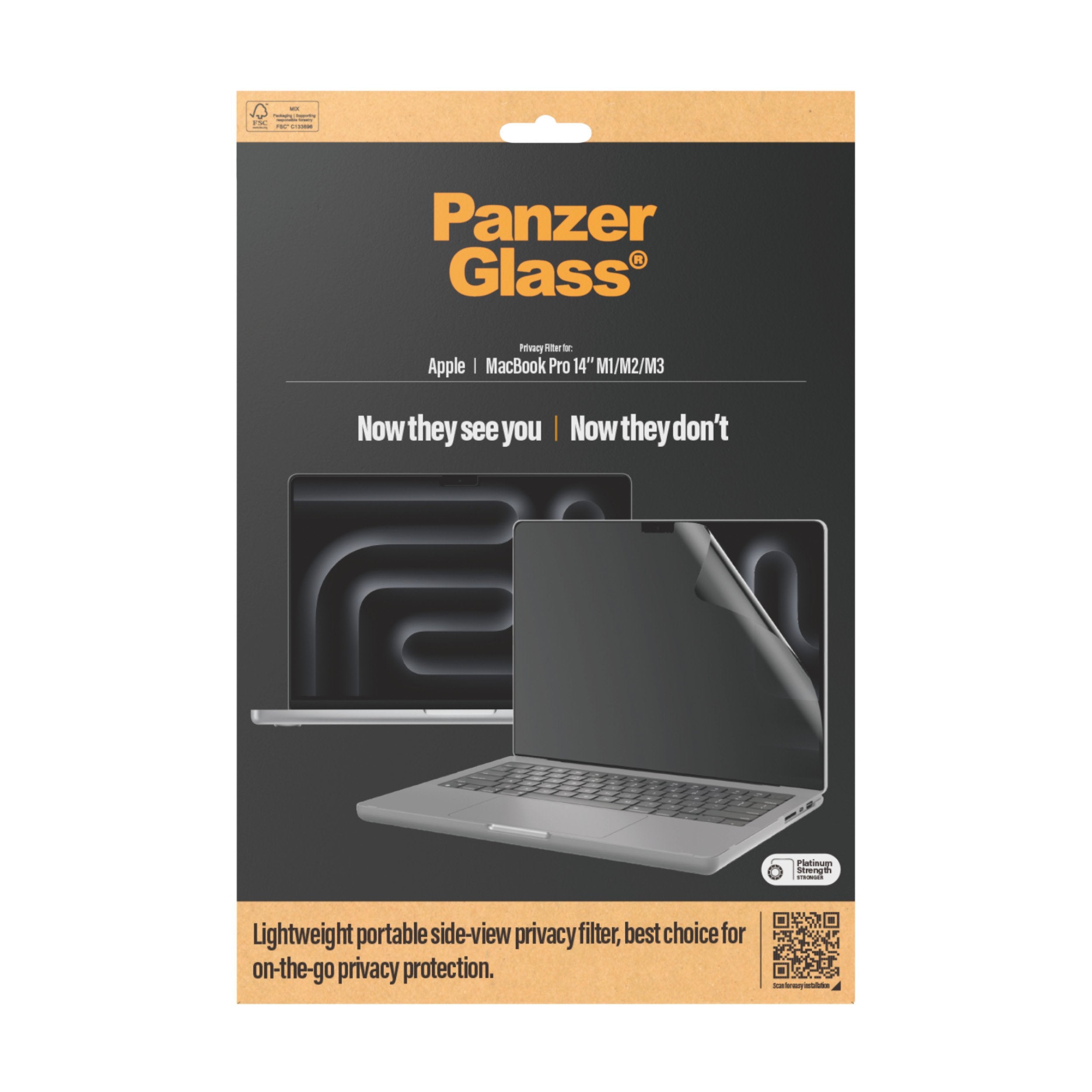 EAN 5711724005398 - PanzerGlass ® Privacy Filter MacBook Pro 14" | M1 | M2 | M3 | M4 Protector de pantalla Apple 1 pieza(s) imagen 3