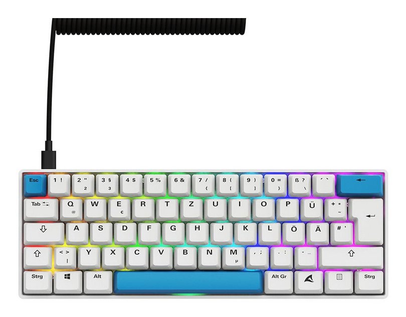 EAN 4044951041947 - Sharkoon SGK50 S4 teclado Hogar USB QWERTZ Alemán Blanco imagen 2