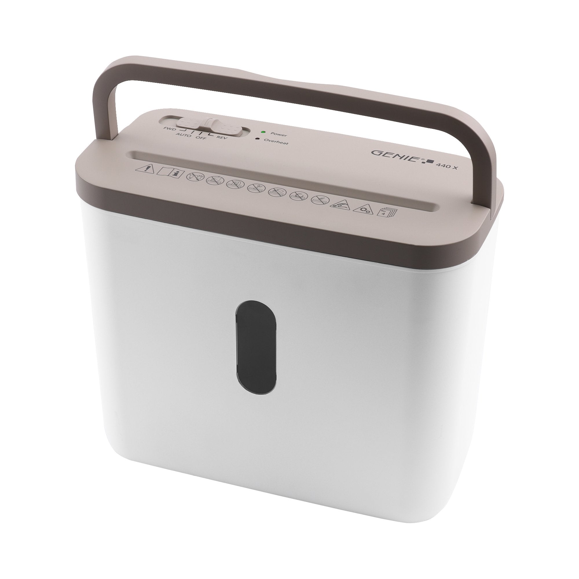 EAN 4030152953691 - Genie 440 X BR triturador de papel Corte cruzado 72 dB Marrón, Blanco imagen 2