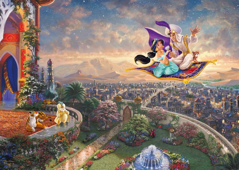 Puzzle Schmidt Spiele Thomas Kinkade Studios: Disney - Aladdin, 59950
