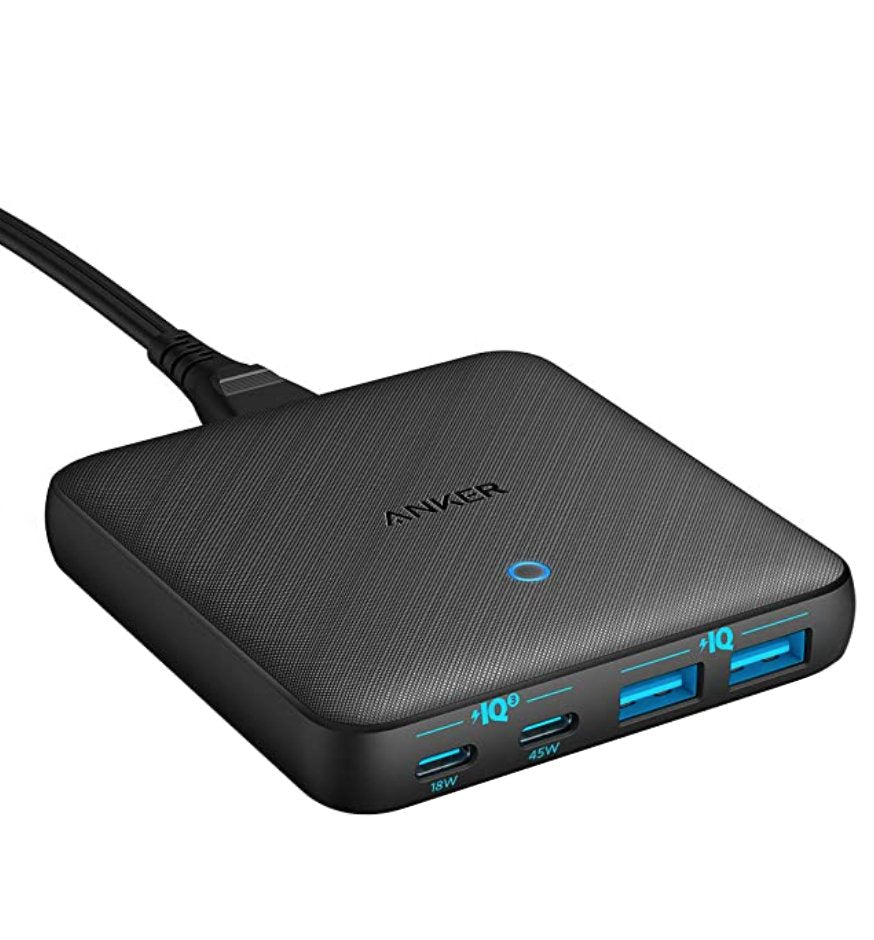 Cargador Sobremesa Anker 65w 2a/2c Slim Negro