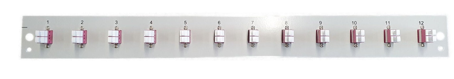 Efb Bestckte Frontblende Mit 12 X Lc Duplex Kupplung Om4, Schwarz