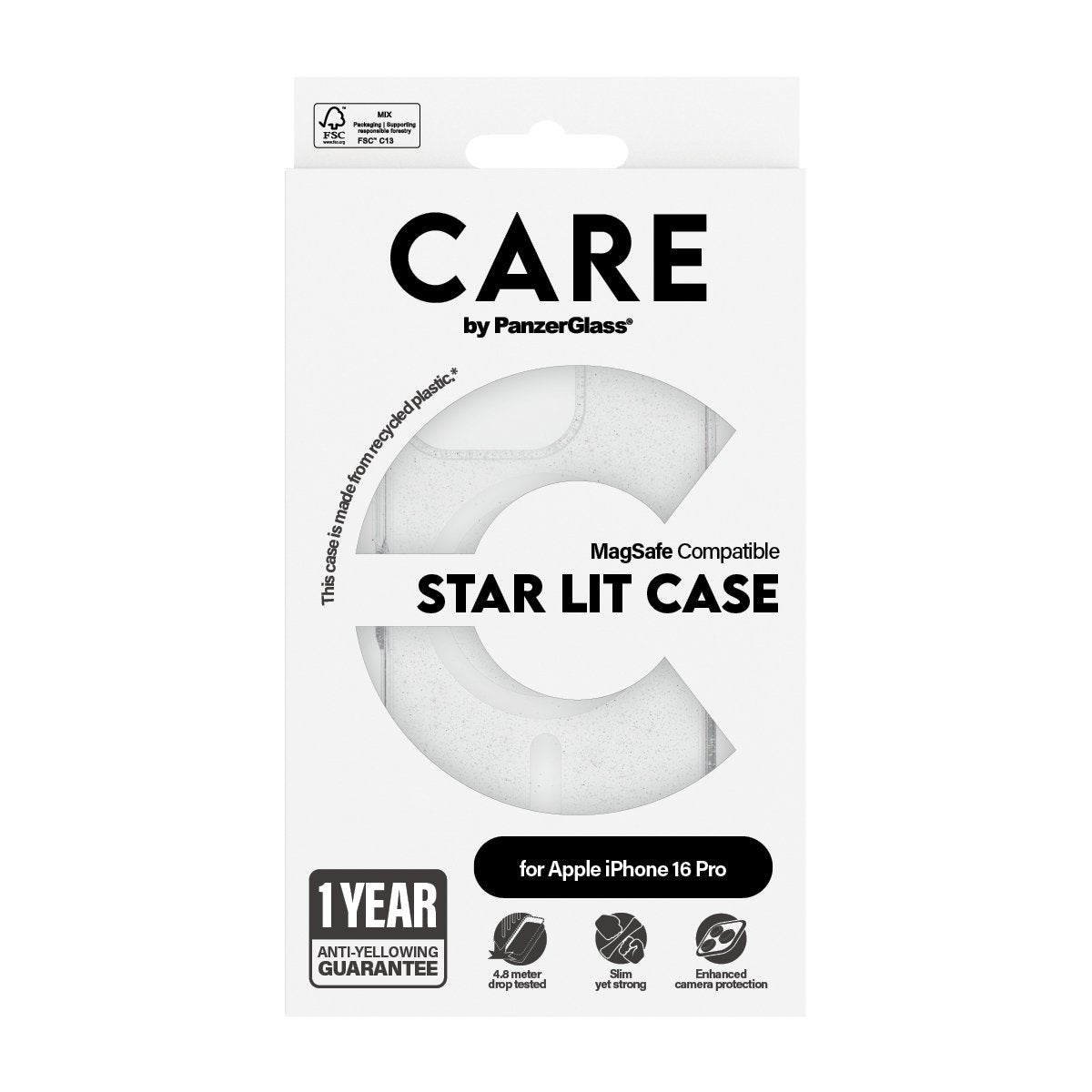 EAN 5715685004087 - PanzerGlass CARE™ by ® Urban Combat Case Star Lit w. White MagSafe iPhone 16 Pro funda para teléfono móvi imagen 3