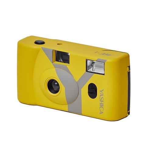 Yashica Mf-1 Snapshot Art Camera Amarillo Cámara Compacta Analógica