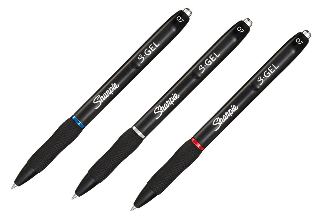 EAN 3026981365966 - Sharpie S-Gel Bolígrafo de gel de punta retráctil Negro, Azul, Rojo 3 pieza(s) imagen 1