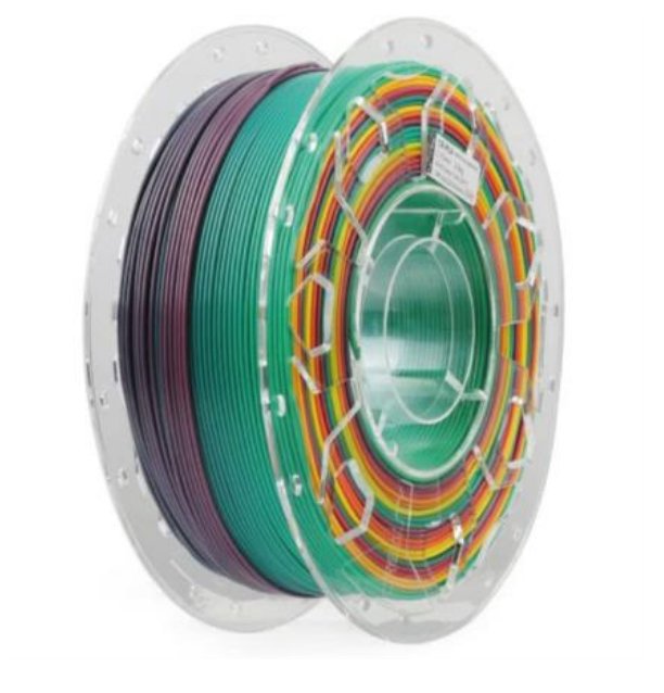 Creality Cr Pla Filamento Rainbow, Cartucho 3d (1 Kg, 1,75 Mm, En Rollo)