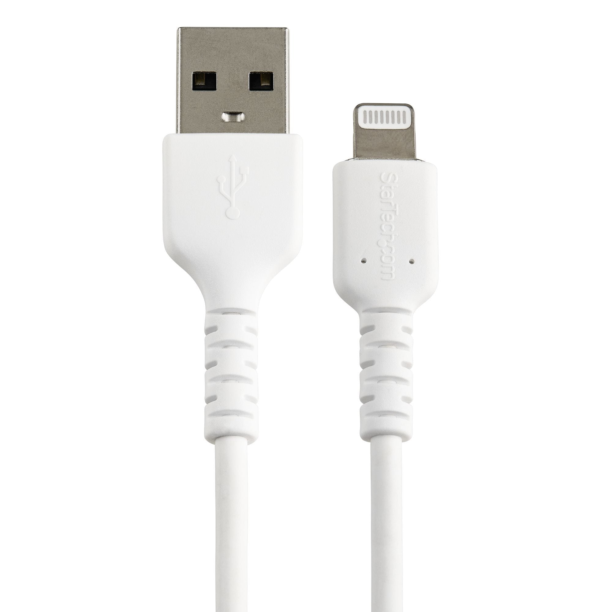 Startech.Com Cable Resistente Usb-A A Lightning De 15 Cm Blanco - Cable De Sincronización Y Carga Usb Tipo A A Lightning Con Fibra De Aramida Resistente - Certificado Mfi De Apple - Para Ipad/Iphone 12