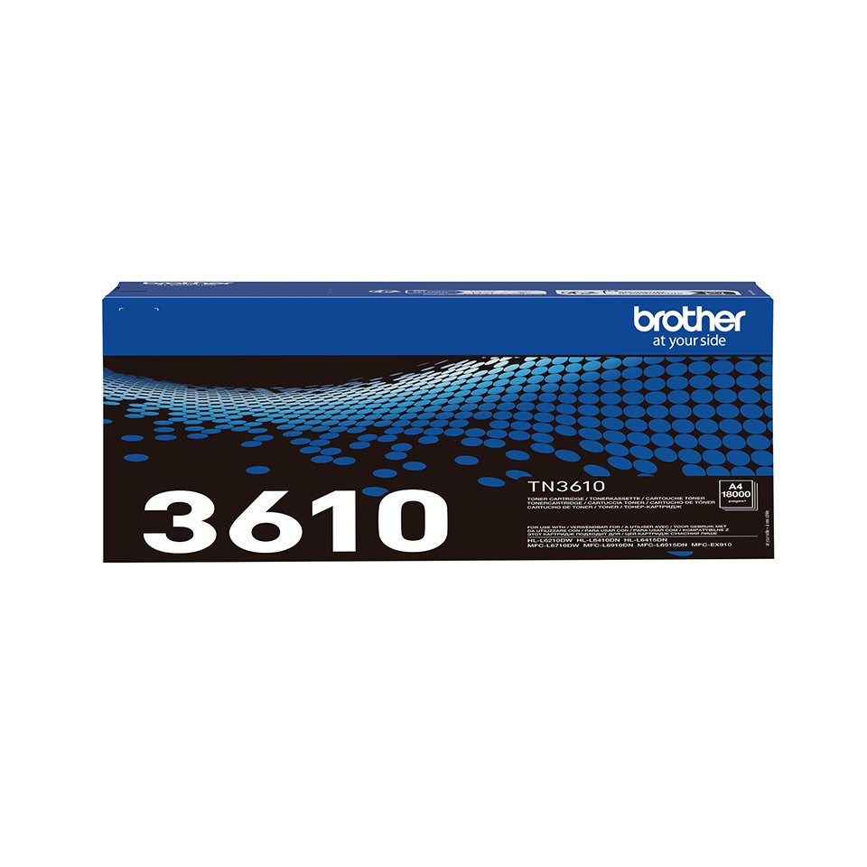 EAN 4977766819855 - Brother TN-3610 cartucho de tóner 1 pieza(s) Original Negro imagen 1