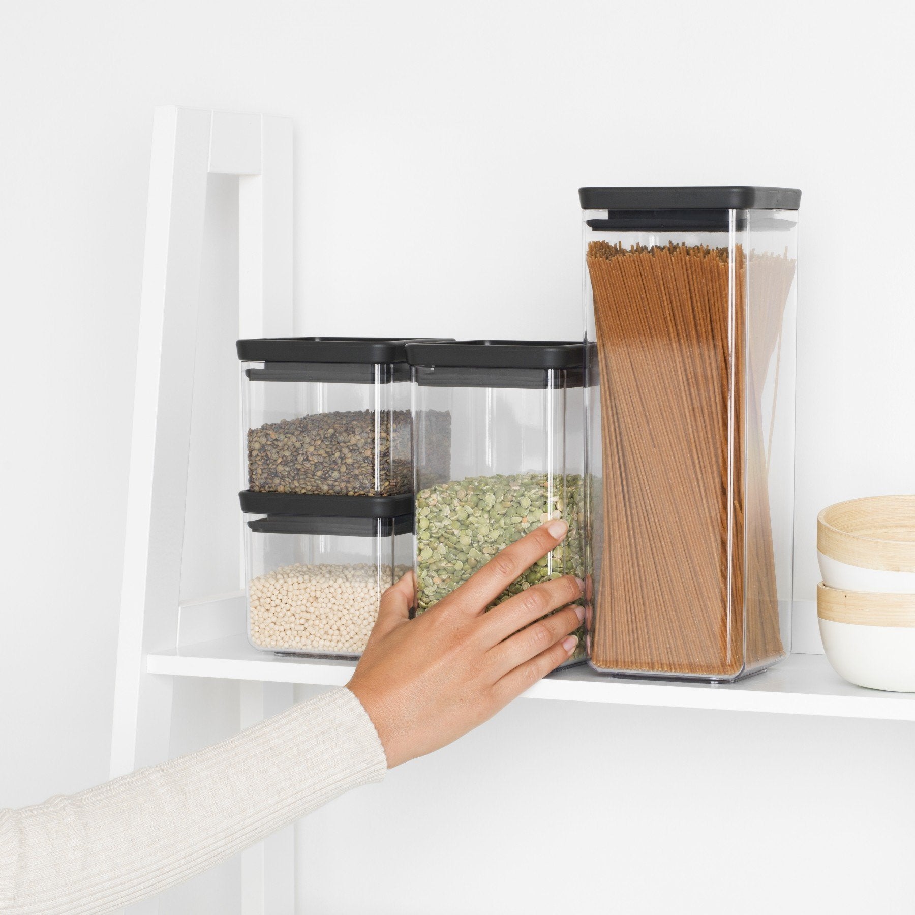 EAN 8710755122422 - Brabantia Tasty+ Plaza Plástico Negro, Transparente imagen 2