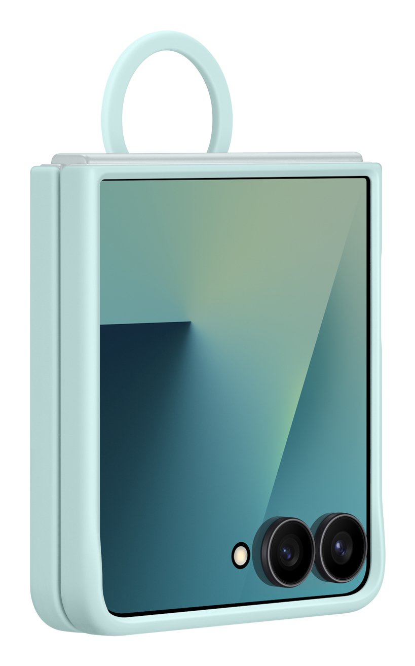 Samsung Ring Case (Silicone) Fr Galaxy Flip7 Light Cyan
