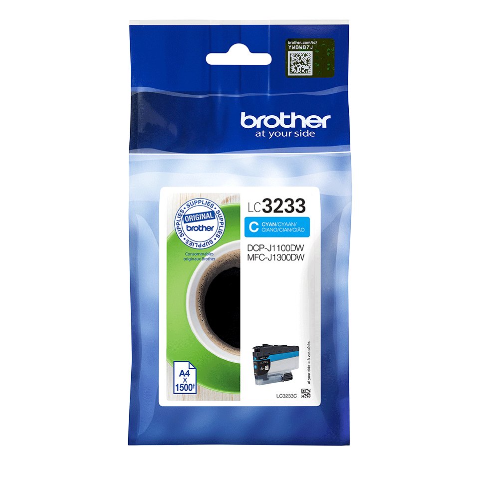 EAN 4977766787253 - Brother LC3233C cartucho de tinta 1 pieza(s) Original Rendimiento estándar Cian imagen 1